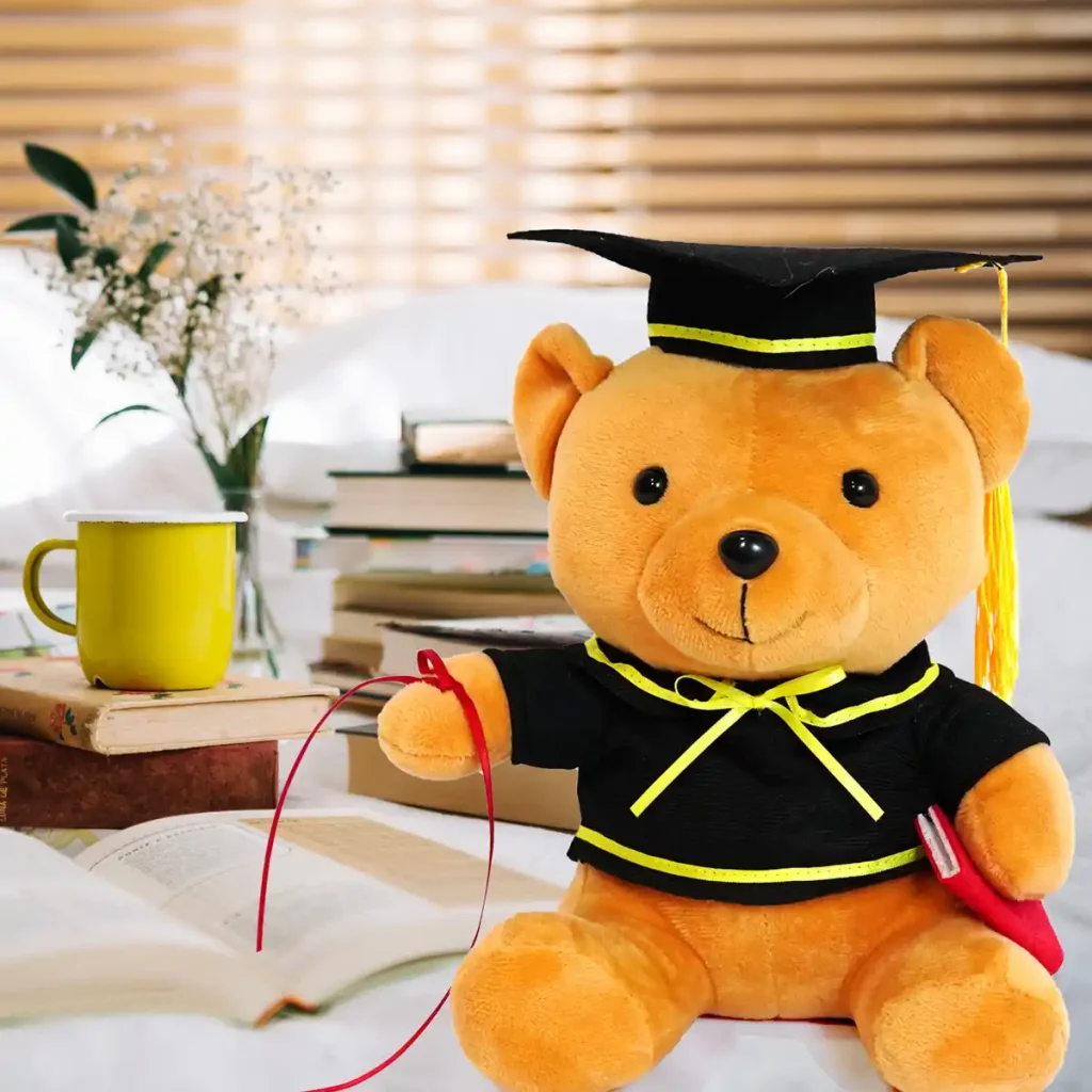 毕业熊毛绒玩具定制泰迪熊公仔大号玩偶大学博士硕士学生纪念礼物定制插图