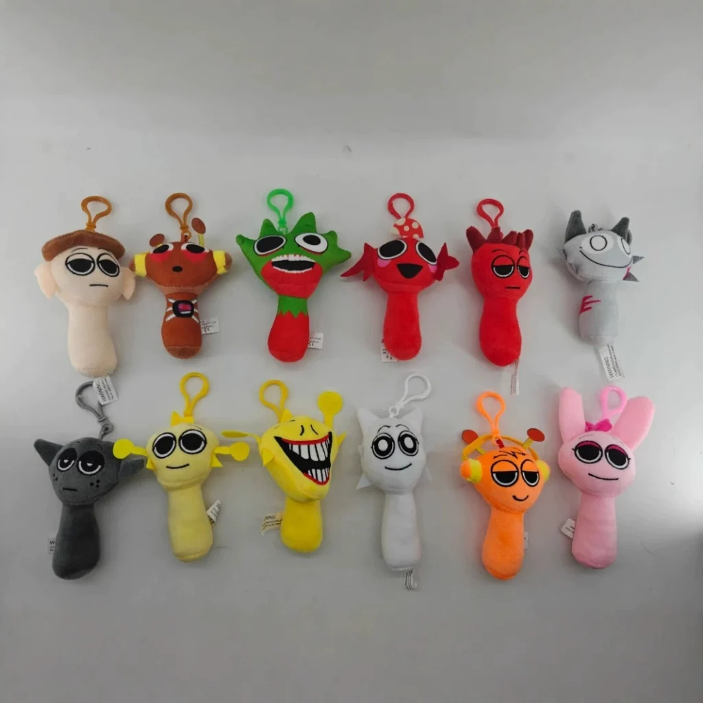 跨境新品毛绒玩具Sprunki Plush节奏盒子棉花娃娃游戏周边玩偶插图